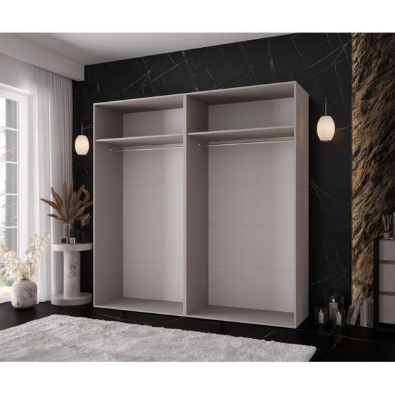 Garderobeskap KRIS 200x202 cm - cashmere - 4 dører
