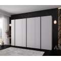Garderobeskap KRIS 300x202 cm - hvit matt - 6 dører