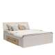 Seng TESSANO 180x200 cm - cashmere - eik mauvela - 2 skuffer