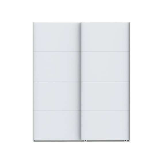 Garderobeskap SPACE 170x210 cm - hvit matt - skyvedører