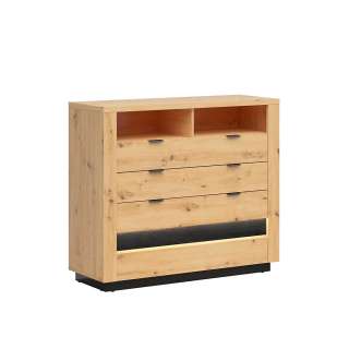 Kommode Ostia 117x101 cm - Trelook - med belysning