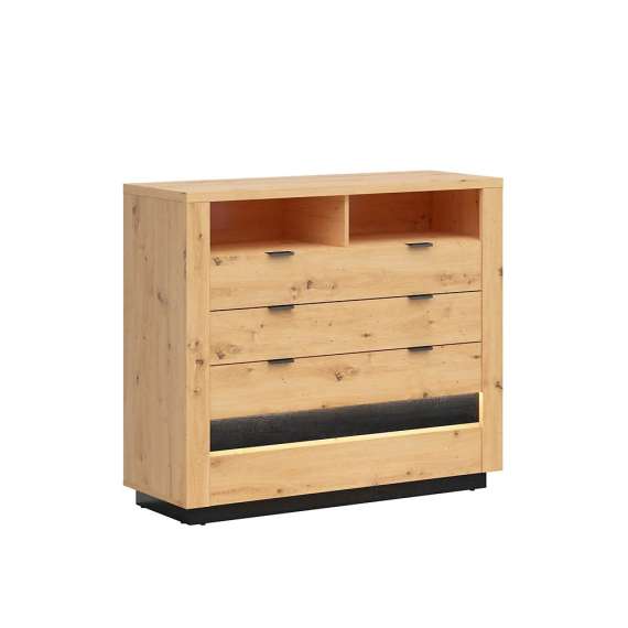 Kommode Ostia 117x101 cm - Trelook - med belysning