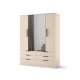 Garderobeskap AVERA 170x225 cm - beige sand - 6 skuffer