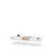 Sofabord LIBA 132x61 cm - hvit matt - eik - med skuffer