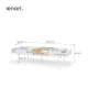 Sofabord LIBA 132x61 cm - hvit matt - eik - med skuffer