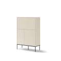Skap LUSSO 94x142 cm - champagne - med 4 dører