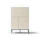 Skap LUSSO 94x142 cm - champagne - med 4 dører