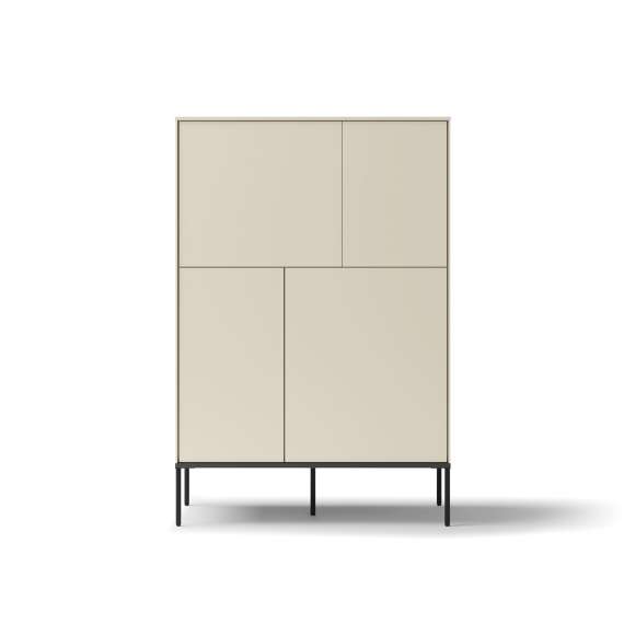 Skap LUSSO 94x142 cm - champagne - med 4 dører
