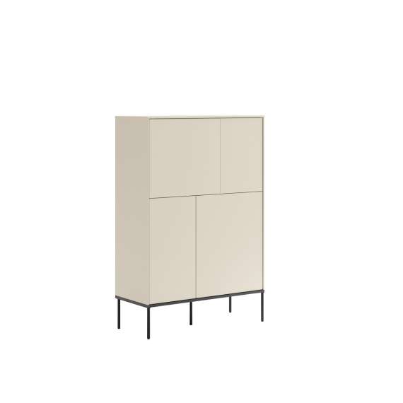 Skap LUSSO 94x142 cm - champagne - med 4 dører