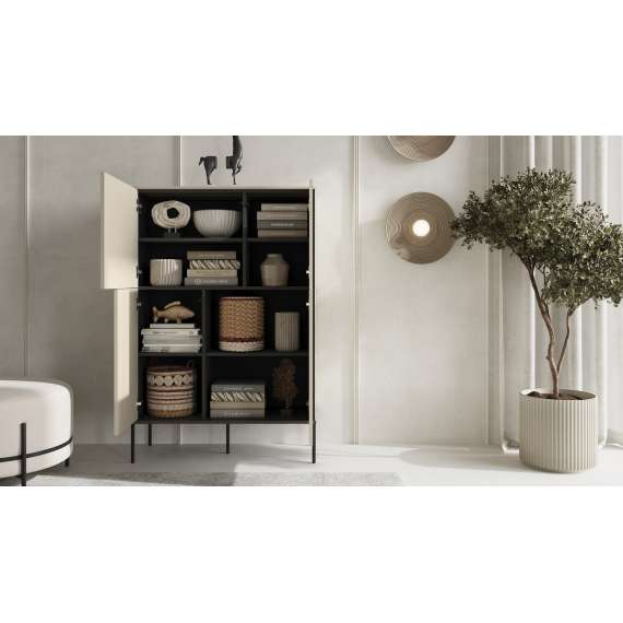 Skap LUSSO 94x142 cm - champagne - med 4 dører