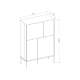 Skap LUSSO 94x142 cm - champagne - med 4 dører