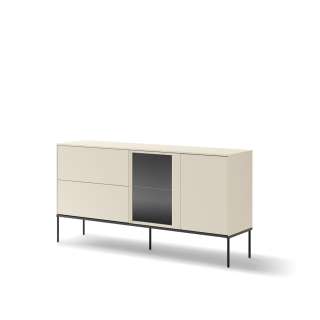 Skjenk LUSSO 166x85 cm - champagne - med LED lys
