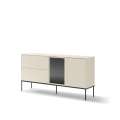 Skjenk LUSSO 166x85 cm - champagne - med LED lys
