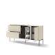 Skjenk LUSSO 166x85 cm - champagne - med LED lys