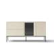 Skjenk LUSSO 166x85 cm - champagne - med LED lys
