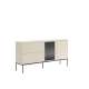 Skjenk LUSSO 166x85 cm - champagne - med LED lys