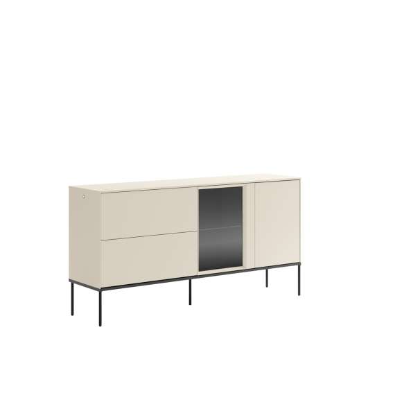 Skjenk LUSSO 166x85 cm - champagne - med LED lys