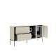Skjenk LUSSO 166x85 cm - champagne - med LED lys