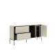 Skjenk LUSSO 166x85 cm - champagne - med LED lys