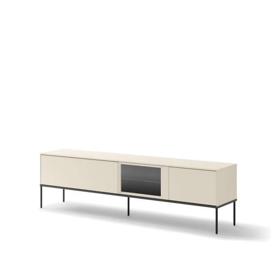 Tv-benk LUSSO 196x55 cm - champagne - med LED lys