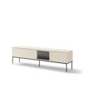 Tv-benk LUSSO 196x55 cm - champagne - med LED lys