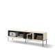 Tv-benk LUSSO 196x55 cm - champagne - med LED lys
