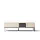 Tv-benk LUSSO 196x55 cm - champagne - med LED lys