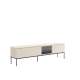 Tv-benk LUSSO 196x55 cm - champagne - med LED lys