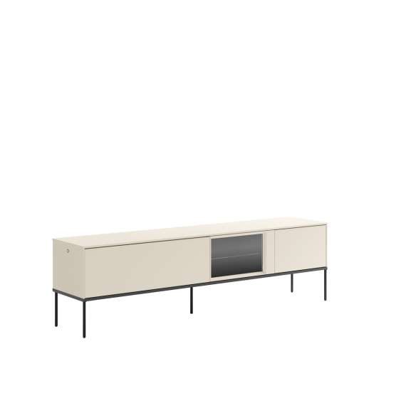 Tv-benk LUSSO 196x55 cm - champagne - med LED lys