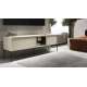 Tv-benk LUSSO 196x55 cm - champagne - med LED lys