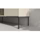 Tv-benk LUSSO 196x55 cm - champagne - med LED lys