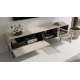Tv-benk LUSSO 196x55 cm - champagne - med LED lys