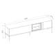 Tv-benk LUSSO 196x55 cm - champagne - med LED lys