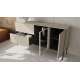 Skjenk LUSSO 166x85 cm - champagne - med LED lys