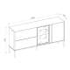 Skjenk LUSSO 166x85 cm - champagne - med LED lys