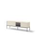 Tv-benk LUSSO 166x55 cm - champagne - med LED lys
