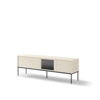 Tv-benk LUSSO 166x55 cm - champagne - med LED lys