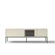 Tv-benk LUSSO 166x55 cm - champagne - med LED lys