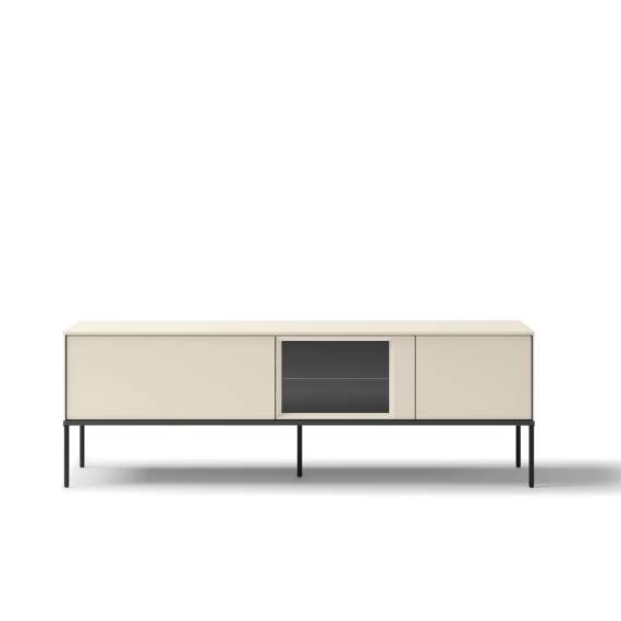 Tv-benk LUSSO 166x55 cm - champagne - med LED lys
