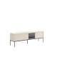 Tv-benk LUSSO 166x55 cm - champagne - med LED lys