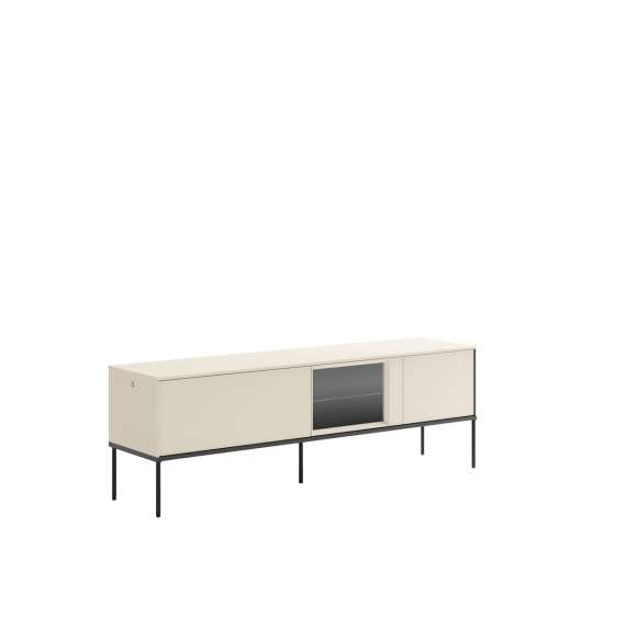 Tv-benk LUSSO 166x55 cm - champagne - med LED lys