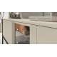 Tv-benk LUSSO 166x55 cm - champagne - med LED lys