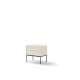 Nattbord LUSSO 56x55 cm - champagne - med 2 skuffer