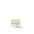 Nattbord LUSSO 56x55 cm - champagne - med 2 skuffer