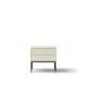 Nattbord LUSSO 56x55 cm - champagne - med 2 skuffer