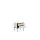 Nattbord LUSSO 56x55 cm - champagne - med 2 skuffer