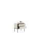 Nattbord LUSSO 56x55 cm - champagne - med 2 skuffer