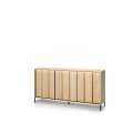 Skjenk ITAMI 165x83 cm - eik - med LED lys