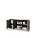 Skjenk ITAMI 165x83 cm - eik - med LED lys