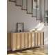 Skjenk ITAMI 165x83 cm - eik - med LED lys